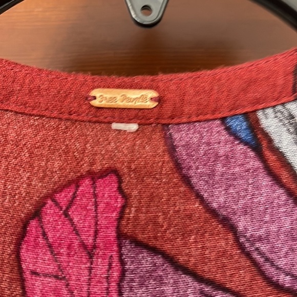 Free people floral swing tunic/mini dress small - Picture 2 of 5